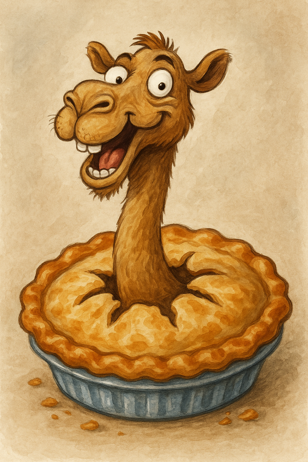 Kamelpaj - A camel in a pie